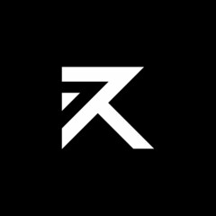 Vector Graphic of Modern Initial Letter R Perfect for a Company Logo