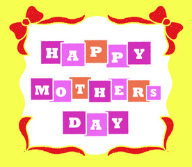 母の日のかわいいタイトル素材