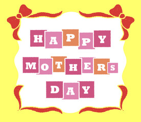 母の日のかわいいタイトル素材