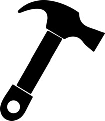 Hammer icon flat vector illustration.eps
