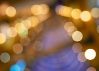 Abstract night illumination bokeh backdrop