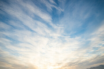 朝焼けの空