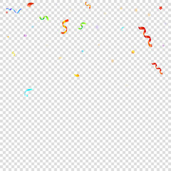 ribbon serpentine tinsel red spiral color curly