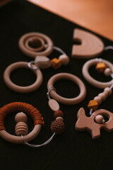 Baby wooden toys for baby gym