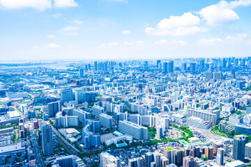 東京都市部・空撮写真