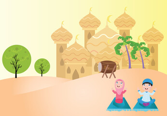 Ramadan kareem background design vector Premium Vector