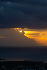 sunset in the clouds