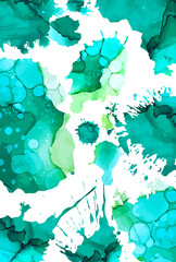 Vertical background from blots. Alcohol ink. Resin art Vector illustration