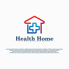 Health home logo icon design vector concept template. perfect to web icon, health app, medical brand, etc.