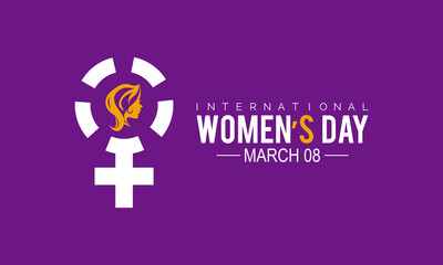 International Women's Day. vector template design for banner, card, poster, background.