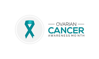 Ovarian cancer awareness Month. vector template design for banner, card, poster, background.