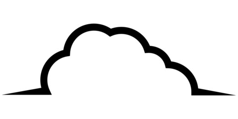 Cloud logo template for digital data storage information