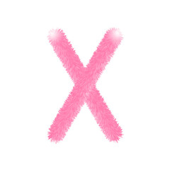 ベクター柔らかいふわふわアルファベット