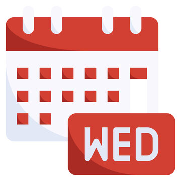 recommend clip art: WEDNESDAY  flat icon,linear,outline,graphic,illustration