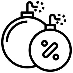 BOMB line icon,linear,outline,graphic,illustration