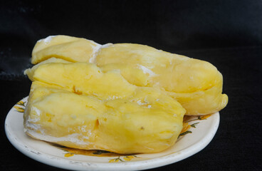 fermented cassava served on a white plate