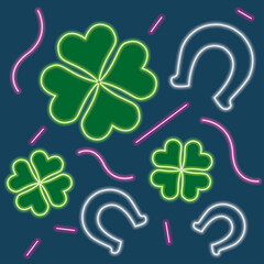 st patricks day pattern clover