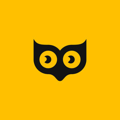 Infinity owl logo design. Simple and modern