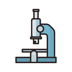 blue microscope illustration