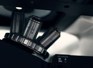 microscope in laboratory