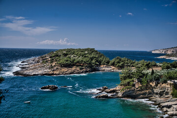 Ausblick Griechenland Thassos