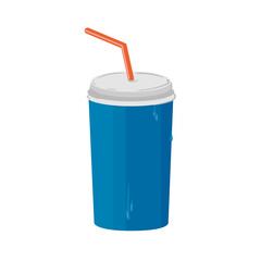 blue milkshake cup