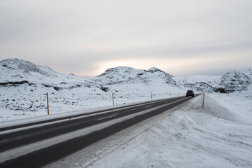 Landschaft an der Strasse 39 (Hveragerdi) nahe Reykjavik