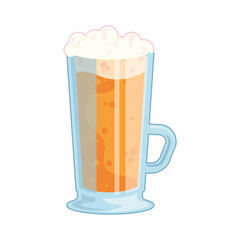 clear beer cup illustration