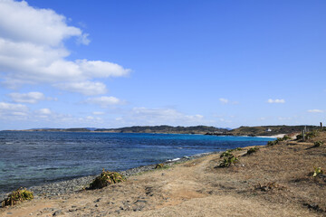 山口県下関市　角島　波風クロスロードからの風景