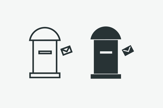 Envelope, mailbox, email, post, mail icon vector isolated