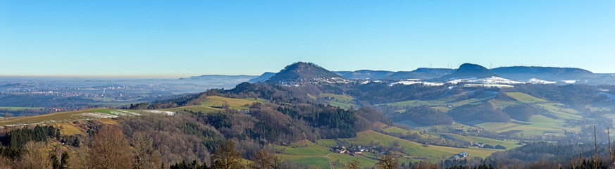 Rehgebirge, Rechberg, Hohenstaufen, Aasrücken, Albtrauf und Schwäbisch Gmünd