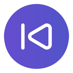 previous gradient icon
