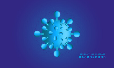 corona virus 2019-ncov flu outbreak, covid-19 3d banner illustration, microscopic view of floating influenza virus cells