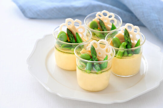 春野菜のフラン　洋風茶碗蒸し
