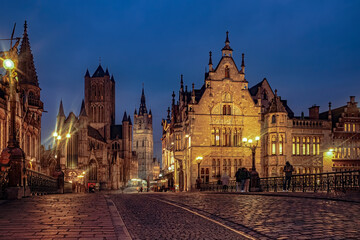 Fototapeta na wymiar The city of Ghent, Belgium