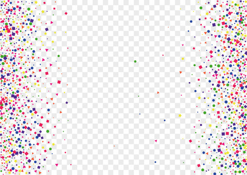 Multicolored Element Background Transparent Vector. Polka Event Template. Rainbow Celebrate. Colorful Geometric Shrovetide. Circle Party Illustration.