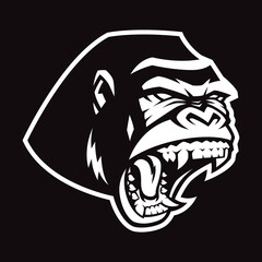 Angry Gorilla Vector Logo