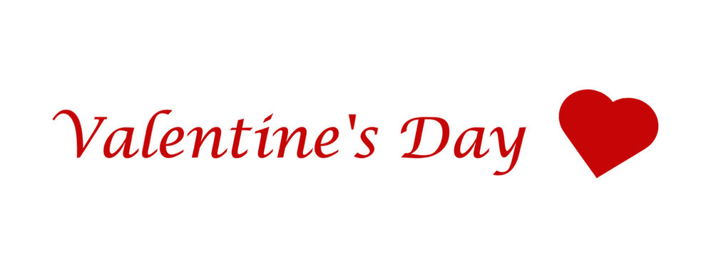 Happy Valentines Day card with calligraphic inscription and hearts. Vector Illustration
