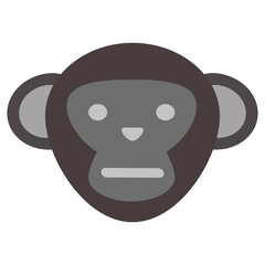 Monkey icons are perfect for a website, application, icon or sticker.