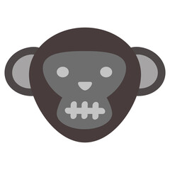 Monkey icons are perfect for a website, application, icon or sticker.