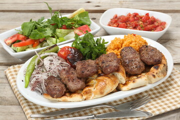 turkish grilled meatballs with minced lamb meat ızgara köfte