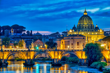 Fototapeta na wymiar Vatican Skyline