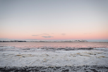 Sunset on the Reykjanes peninsula
