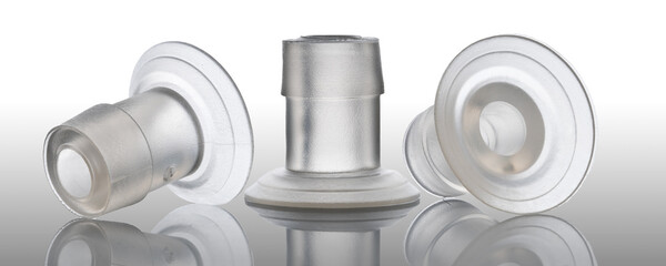 Silicone suckers for offset printing machines for feeding sheets to the printing section macro