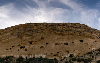 Fototapeta na wymiar the historic troglodyte Cuevas del Calguerin caves in Cuevas del Almanzora