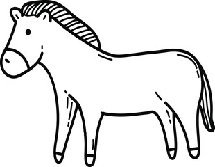 horse drawn illustration