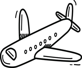 airplane isolated on white