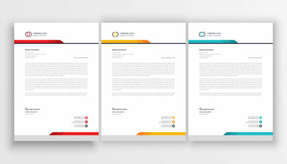 Corporate Modern Leterhead Design Template