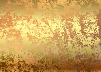 Golden Abstract  decorative paper texture  background  for  artwork  - Illustration