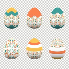 Colorful egg design In celebration of Easter Day. Vector illustration Eps10